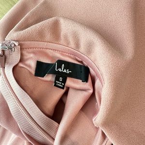 Lulus Women’s Mauve Pink Off-The Shoulder Front-Slit Maxi Dress Sz S